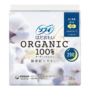Гігієнічні прокладки Unicharm Sofy Organic Cotton Night Use Органічні нічні 10 шт (4903111358212) зображення 1
