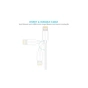 Дата кабель USB 2.0 AM to Lightning 1.8m 2.1A MFI White Choetech (IP0027-WH) - preview 3