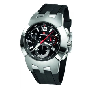Наручний годинник Seculus 4489.2.503 black, ss, silicon black зображення 1