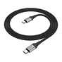 Дата кабель USB-C to USB-C 1.0m 3A nylon X102 black HOCO (6942007608787) - уменьшенное изображение 1
