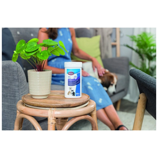 Вологі серветки для тварин Trixie для догляду за вухами 30 шт (4011905294162) - изображение 8