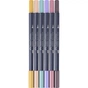 Художественный маркер Faber-Castell набор двухсторонних Goldfaber Gofa Sketch Markers Fashion, 6 цветов (32546) - уменьшенное изображение 3