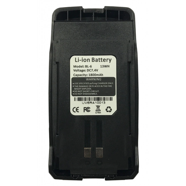 Акумуляторна батарея Baofeng для UV-6R Std 1800mAh (BL-6) - picture 1