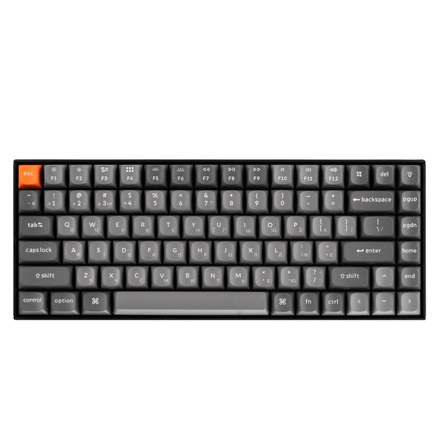 Клавіатура Keychron K2 Max K Super Brown QMK Wireless/Bluetooth/USB-А UA Black (K2M-C3-UA) - зображення 1