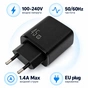 Зарядний пристрій Vinga 2xUSB-C + USB-A Display 45W (VCR45ACCDB) - зменшене зображення 2