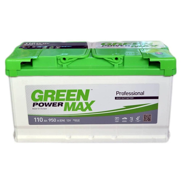 Акумулятор автомобільний GREEN POWER MAX 110Аh (000022370) - изображение 1