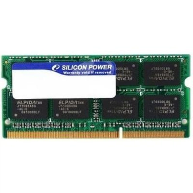 Модуль пам'яті для ноутбука SoDIMM DDR3 4GB 1333 MHz Silicon Power (SP004GBSTU133N02) - изображение 1