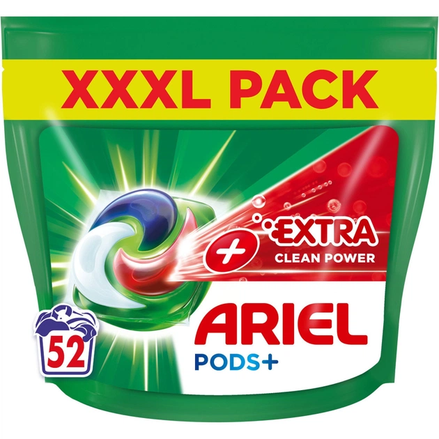 Капсули для прання Ariel Pods All-in-1 + Сила екстраочищення 52 шт. (8001090804938) - зображення 1