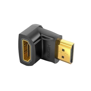 Перехідник HDMI M to HDMI F 90° corner black VENTION (AIOB0) picture 1