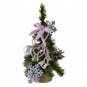 Штучна ялинка YES! Fun Сніжинка з прикрасами 0,25 м (904301) зображення 1