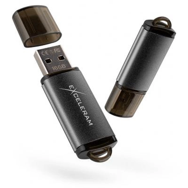 USB флеш накопичувач eXceleram 32GB A3 Series Black USB 3.1 Gen 1 (EXA3U3B32) - изображение 1