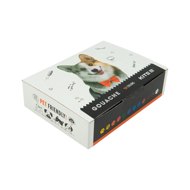 Гуашеві фарби Kite Dogs 12 кольорів, 20мл (K23-063) - зображення 1