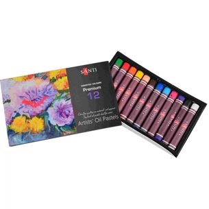 Пастель Santi масляна 12 кол. (353184) зображення 1