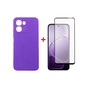 Чохол до мобільного телефона Dengos Carbon Cover + Glass Oppo A6x / A6k Purple (DG-KM-193) - зменшене зображення 1