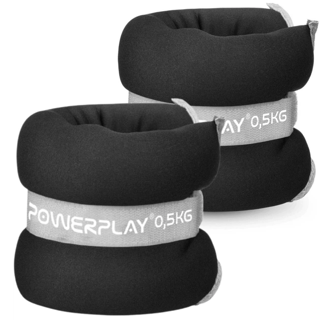 Обважнювач PowerPlay PP-4349 Ankle/Wrist Weights 0,5 х 2 шт Чорні (PP_4349_Black_0.5) - picture 5
