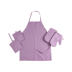 Фартух MirSon Набір №214 - Lavender дві прихватки + дві рукавички-прихватки + фартух (2200006754329) зображення 1