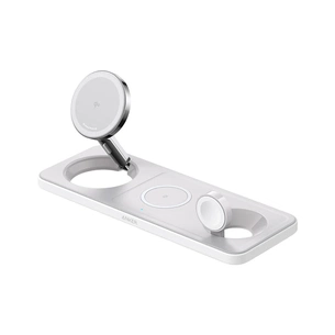 Зарядний пристрій Anker MagGo Wireless Charging Station 15W 3-in-1 Pad White (B25M1321) зображення 1