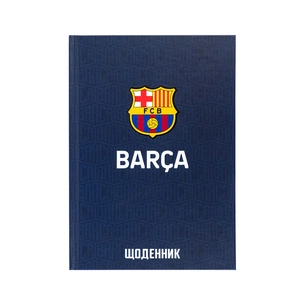 Щоденник шкільний Kite FC Barcelona, тверда обкладинка (BC25-262) зображення 1