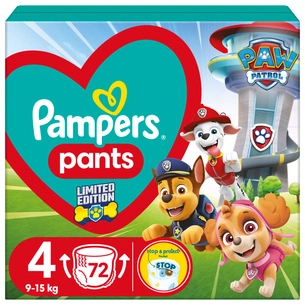 Підгузки Pampers Maxi Розмір 4 (9-15 кг) Paw Patrol 72 шт (8006540863572) зображення 1