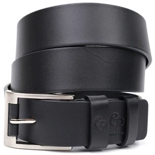 Ремінь Grande Pelle Під джинси з натуральної шкіри Чорний (11687) зображення 1