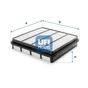 Повітряний фільтр для автомобіля UFI 30.785.00 - зменшене зображення 1