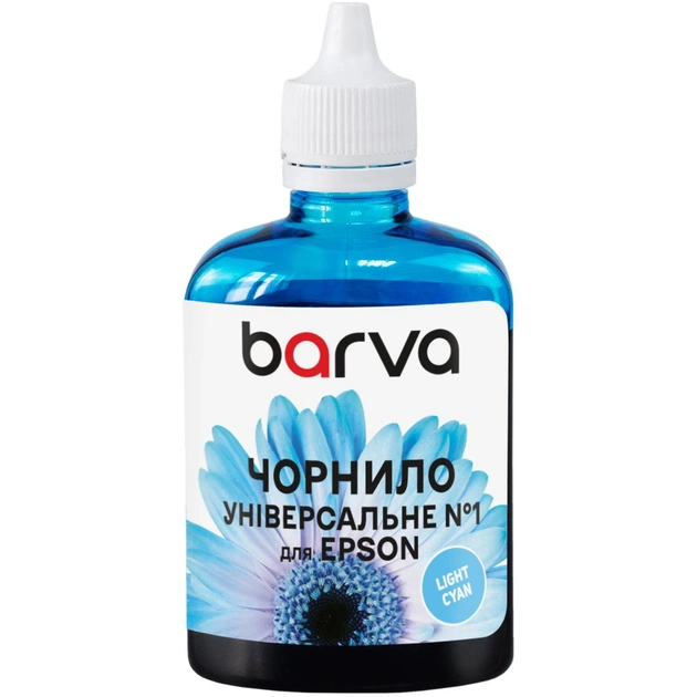 Чернила Barva Epson universal 1, water-soluble, 90г light blue (EU1-747) - изображение 1
