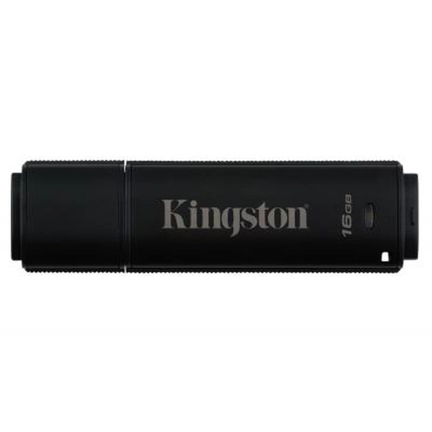 USB флеш накопичувач Kingston 16GB DataTraveler 4000 G2 Metal Black USB 3.0 (DT4000G2/16GB) - изображение 1