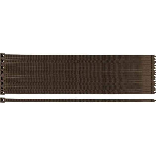 Стяжка Neo Tools 50шт, пластик, 7.6х380мм, коричнева (15-970) - picture 1