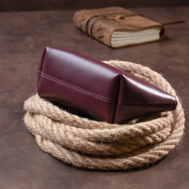 Косметичка Grande Pelle Зі шкіри Сливова (11300) - зображення 9