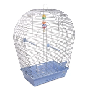 Клітка для птахів Природа "Арка" велика 44x75x27 см хром/світло-блакитна (4823082414956) изображение 1