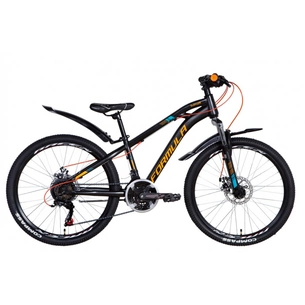Велосипед Formula 24" DAKAR AM DD рама-13" 2021 Black/Orange (OPS-FR-24-261) зображення 1