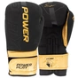 Боксерські рукавички PowerPlay 3024 Ultra Mat Чорно-Золоті 16 унцій (PP_3024_16oz_Bl/Gold) - зменшене зображення 1