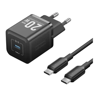 Зарядний пристрій VENTION USB-C PD20W GaN black (FEPB0-EU) изображение 1