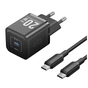 Зарядний пристрій VENTION USB-C PD20W GaN black (FEPB0-EU) - зменшене зображення 1