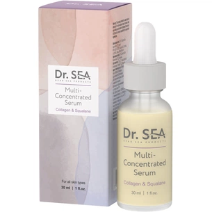 Сироватка для обличчя Dr. Sea Мульти-концентрована з колагеном і скваланом 30 мл (7293720020783) изображение 1