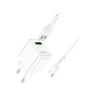 Зарядний пристрій HOCO C98A Proton USB QC3.0 + cable USB to USB-C White (6931474766878) - зменшене зображення 3