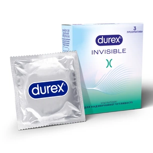 Презервативи Durex Іnvisible латексні з силіконовою змазкою ультратонкі 3 шт. (5052197049589) зображення 1