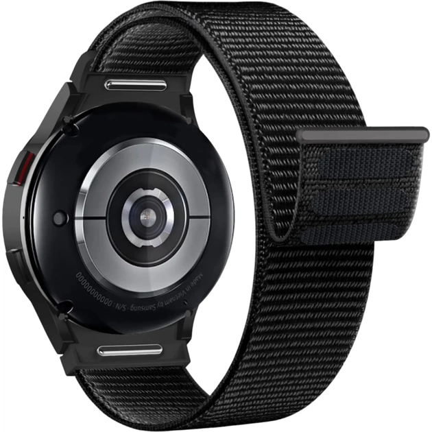Ремінець до смарт-годинника Armorstandart Nylon Band Samsung Watch 8 / 8 Classic (20x113 mm) Black (ARM87362) - зображення 1