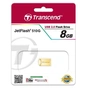 USB флеш накопичувач Transcend JetFlash 510, Gold Plating (TS8GJF510G) - зменшене зображення 4