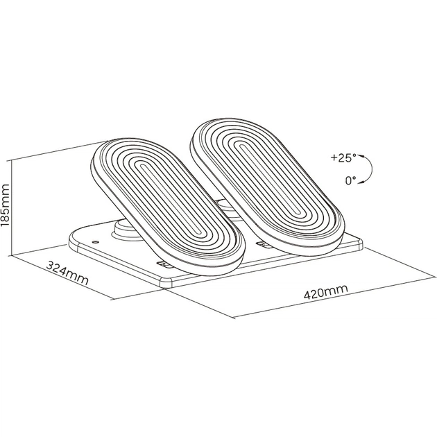 Підставка для ніг OfficePro FR950 Gray - picture 13
