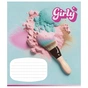 Зошит Школярик Girly (Дівчачі штучки) 12 аркушів клітинка (012-3330K) - уменьшенное изображение 4
