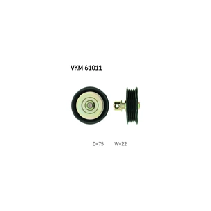 Ролик натягувача ременя SKF VKM 61011 зображення 1