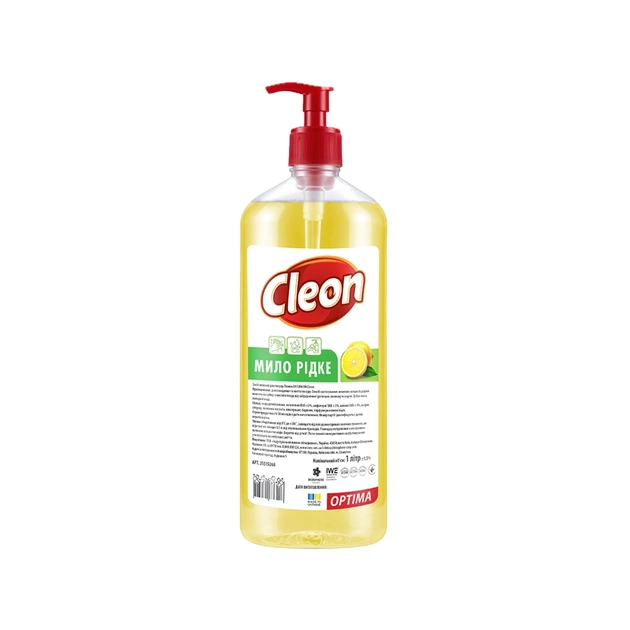 Жидкое мыло Cleon Лимон 1 л (4820289450244) - изображение 1