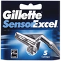 Змінні касети Gillette SENSOR Excel 5 шт (3014260244873) - зменшене зображення 1