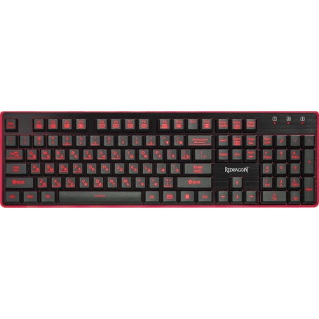 Клавіатура Redragon Dyaus USB UKR Black (77625) - зображення 1