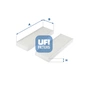 Фільтр салону UFI 53.313.00 - зменшене зображення 1