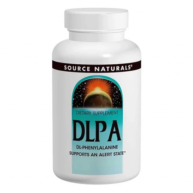 Вітамін Source Naturals DLPA (фенілаланін) 750мг, 60 таблеток (SNS-00165) - зображення 1