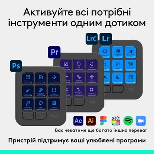 Консоль Logitech MX Creative Console Pale Grey (920-012932) зображення 1