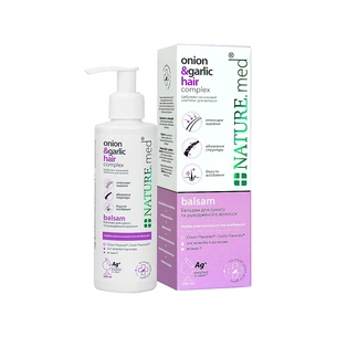 Кондиціонер для волосся NATURE.med Цибулево-часниковий комплекс для сухого, ламкого та пошкодженого волосся 200 мл (4820065531976) зображення 1