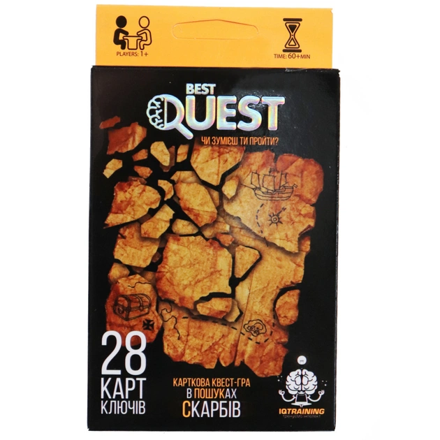 Настільна гра Danko Toys Best Quest У пошуках скарбів, українська (BQ-01-03U) - зображення 1
